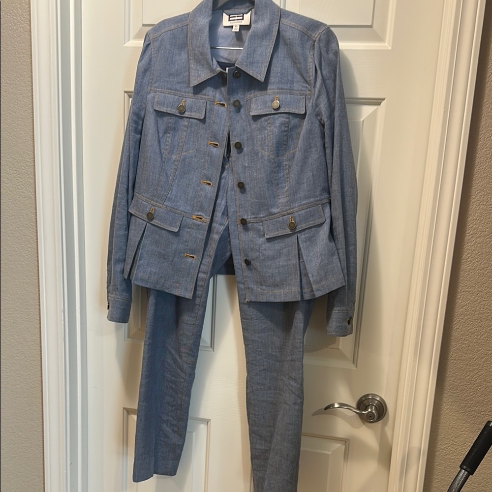 Etcetera Light Blue Denim Jacket and pants set